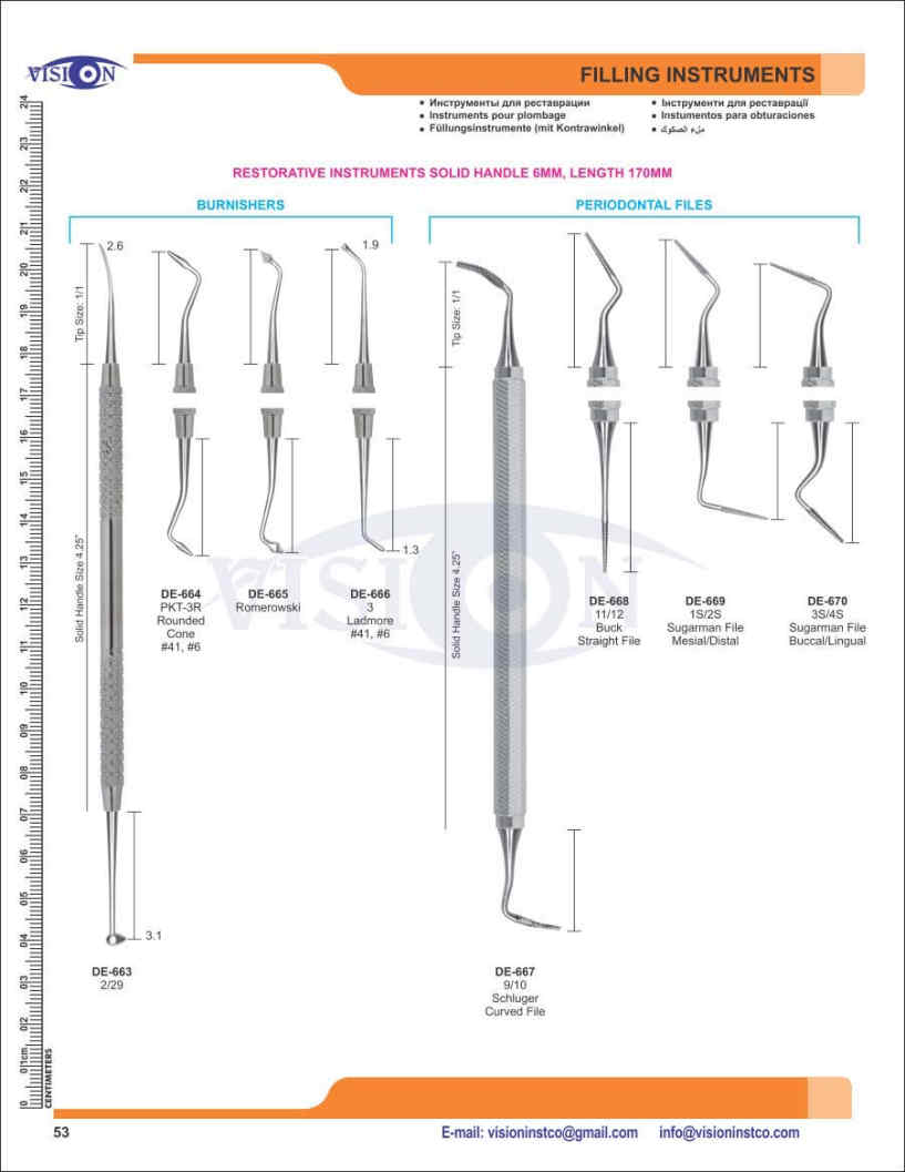 Vision Instruments Company Instruments